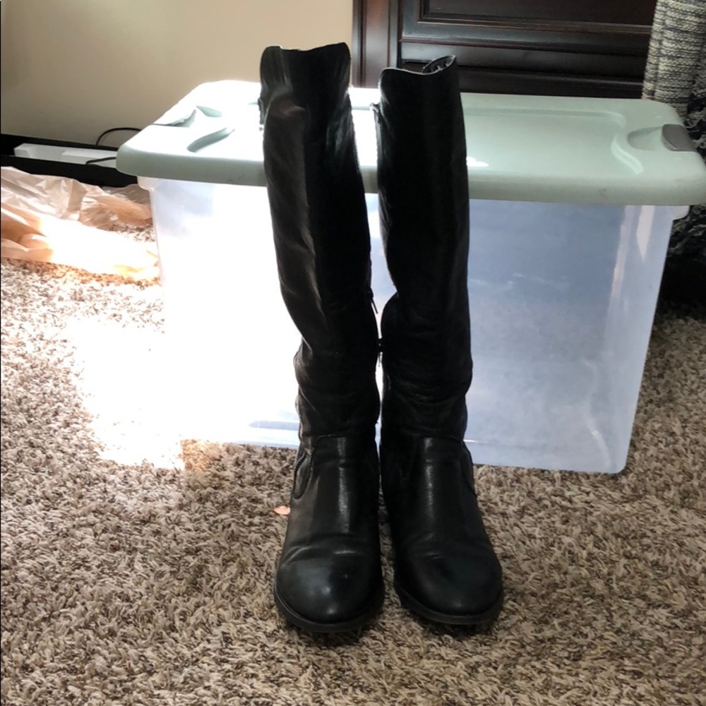 Black Steve Madden Riding Boots